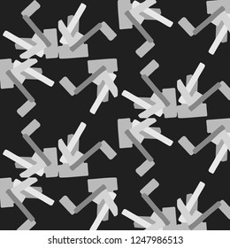 Halftone monochrome texture background. Abstract vintage black and white vector illustration Texture