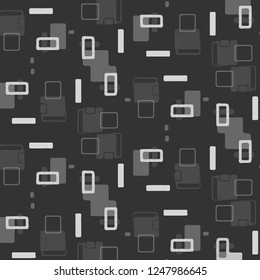 Halftone monochrome texture background. Abstract vintage black and white vector illustration Texture