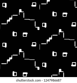 Halftone monochrome texture background. Abstract vintage black and white vector illustration Texture