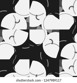 Halftone monochrome texture background. Abstract vintage black and white vector illustration Texture