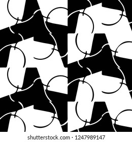 Halftone monochrome texture background. Abstract vintage black and white vector illustration Texture