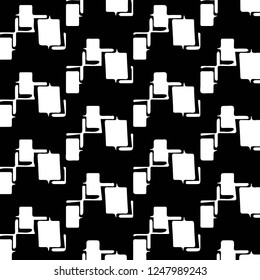 Halftone monochrome texture background. Abstract vintage black and white vector illustration Texture