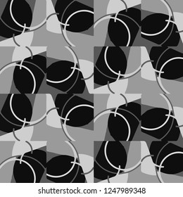 Halftone monochrome texture background. Abstract vintage black and white vector illustration Texture