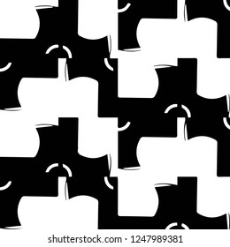 Halftone monochrome texture background. Abstract vintage black and white vector illustration Texture