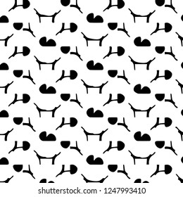 Halftone monochrome texture background. Abstract vintage black and white vector illustration Texture