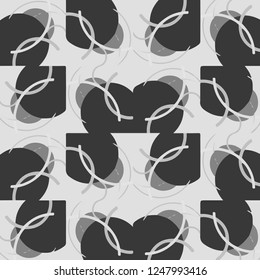 Halftone monochrome texture background. Abstract vintage black and white vector illustration Texture