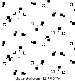 Halftone monochrome texture background. Abstract vintage black and white vector illustration Texture