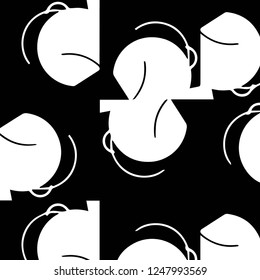 Halftone monochrome texture background. Abstract vintage black and white vector illustration Texture