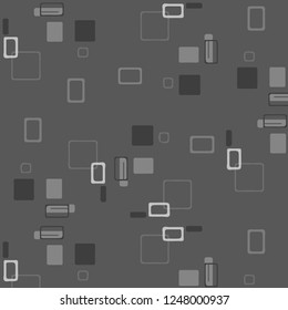 Halftone monochrome texture background. Abstract vintage black and white vector illustration Texture