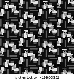 Halftone monochrome texture background. Abstract vintage black and white vector illustration Texture