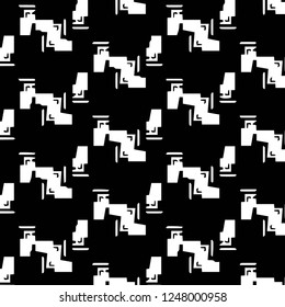 Halftone monochrome texture background. Abstract vintage black and white vector illustration Texture