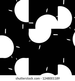 Halftone monochrome texture background. Abstract vintage black and white vector illustration Texture