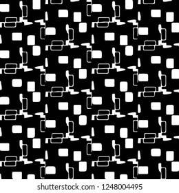 Halftone monochrome texture background. Abstract vintage black and white vector illustration Texture