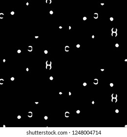 Halftone monochrome texture background. Abstract vintage black and white vector illustration Texture