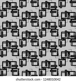Halftone monochrome texture background. Abstract vintage black and white vector illustration Texture