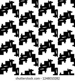 Halftone monochrome texture background. Abstract vintage black and white vector illustration Texture