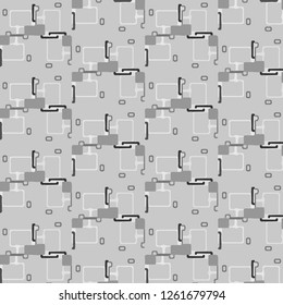 Halftone monochrome texture background. Abstract vintage black and white vector illustration Texture