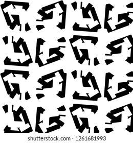 Halftone monochrome texture background. Abstract vintage black and white vector illustration Texture
