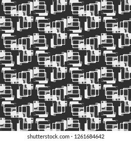 Halftone monochrome texture background. Abstract vintage black and white vector illustration Texture