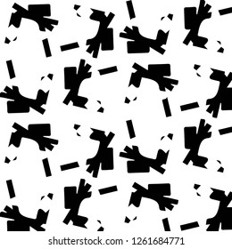 Halftone monochrome texture background. Abstract vintage black and white vector illustration Texture