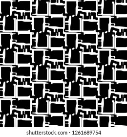 Halftone monochrome texture background. Abstract vintage black and white vector illustration Texture