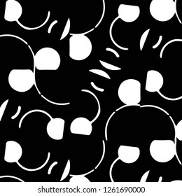 Halftone monochrome texture background. Abstract vintage black and white vector illustration Texture