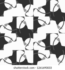 Halftone monochrome texture background. Abstract vintage black and white vector illustration Texture