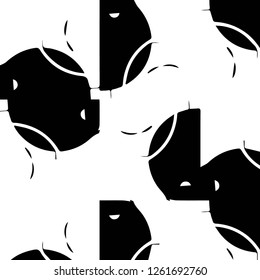 Halftone monochrome texture background. Abstract vintage black and white vector illustration Texture