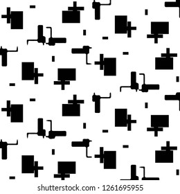 Halftone monochrome texture background. Abstract vintage black and white vector illustration Texture