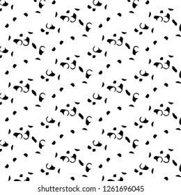 Halftone monochrome texture background. Abstract vintage black and white vector illustration Texture