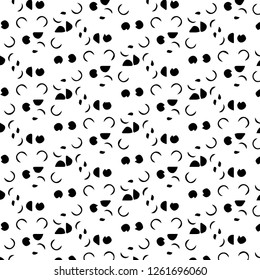 Halftone monochrome texture background. Abstract vintage black and white vector illustration Texture