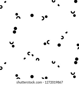 Halftone monochrome texture background. Abstract vintage black and white vector illustration Texture