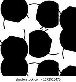 Halftone monochrome texture background. Abstract vintage black and white vector illustration Texture