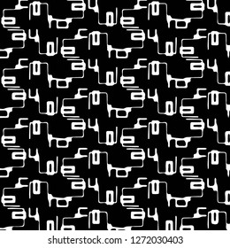 Halftone monochrome texture background. Abstract vintage black and white vector illustration Texture