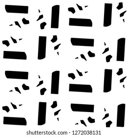 Halftone monochrome texture background. Abstract vintage black and white vector illustration Texture