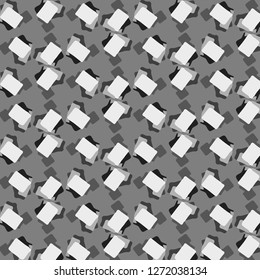 Halftone monochrome texture background. Abstract vintage black and white vector illustration Texture