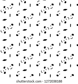 Halftone monochrome texture background. Abstract vintage black and white vector illustration Texture