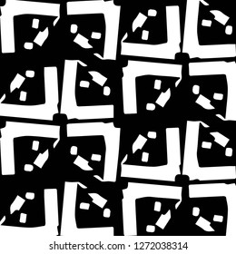 Halftone monochrome texture background. Abstract vintage black and white vector illustration Texture