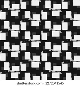 Halftone monochrome texture background. Abstract vintage black and white vector illustration Texture