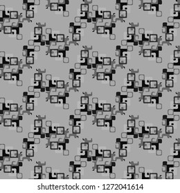 Halftone monochrome texture background. Abstract vintage black and white vector illustration Texture