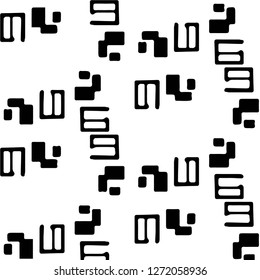 Halftone monochrome texture background. Abstract vintage black and white vector illustration Texture