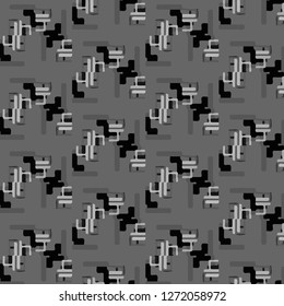 Halftone monochrome texture background. Abstract vintage black and white vector illustration Texture