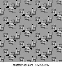 Halftone monochrome texture background. Abstract vintage black and white vector illustration Texture