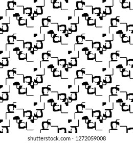 Halftone monochrome texture background. Abstract vintage black and white vector illustration Texture