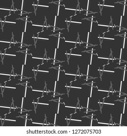 Halftone monochrome texture background. Abstract vintage black and white vector illustration Texture