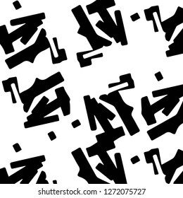 Halftone monochrome texture background. Abstract vintage black and white vector illustration Texture