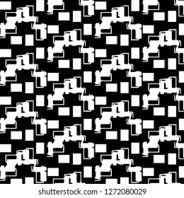 Halftone monochrome texture background. Abstract vintage black and white vector illustration Texture