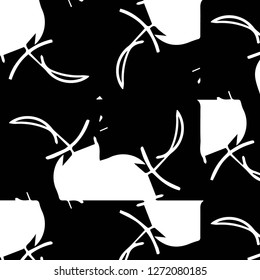 Halftone monochrome texture background. Abstract vintage black and white vector illustration Texture