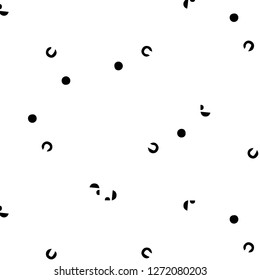 Halftone monochrome texture background. Abstract vintage black and white vector illustration Texture