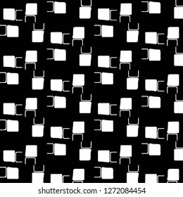 Halftone monochrome texture background. Abstract vintage black and white vector illustration Texture